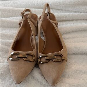 Donald Pilsner Elegant Tan Slingback Women's Shoes